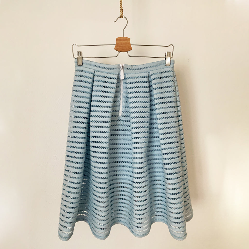 Baby Blue A Line Skirt