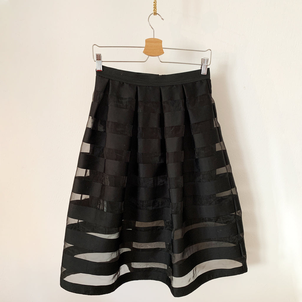 Black Doll A Line Skirt