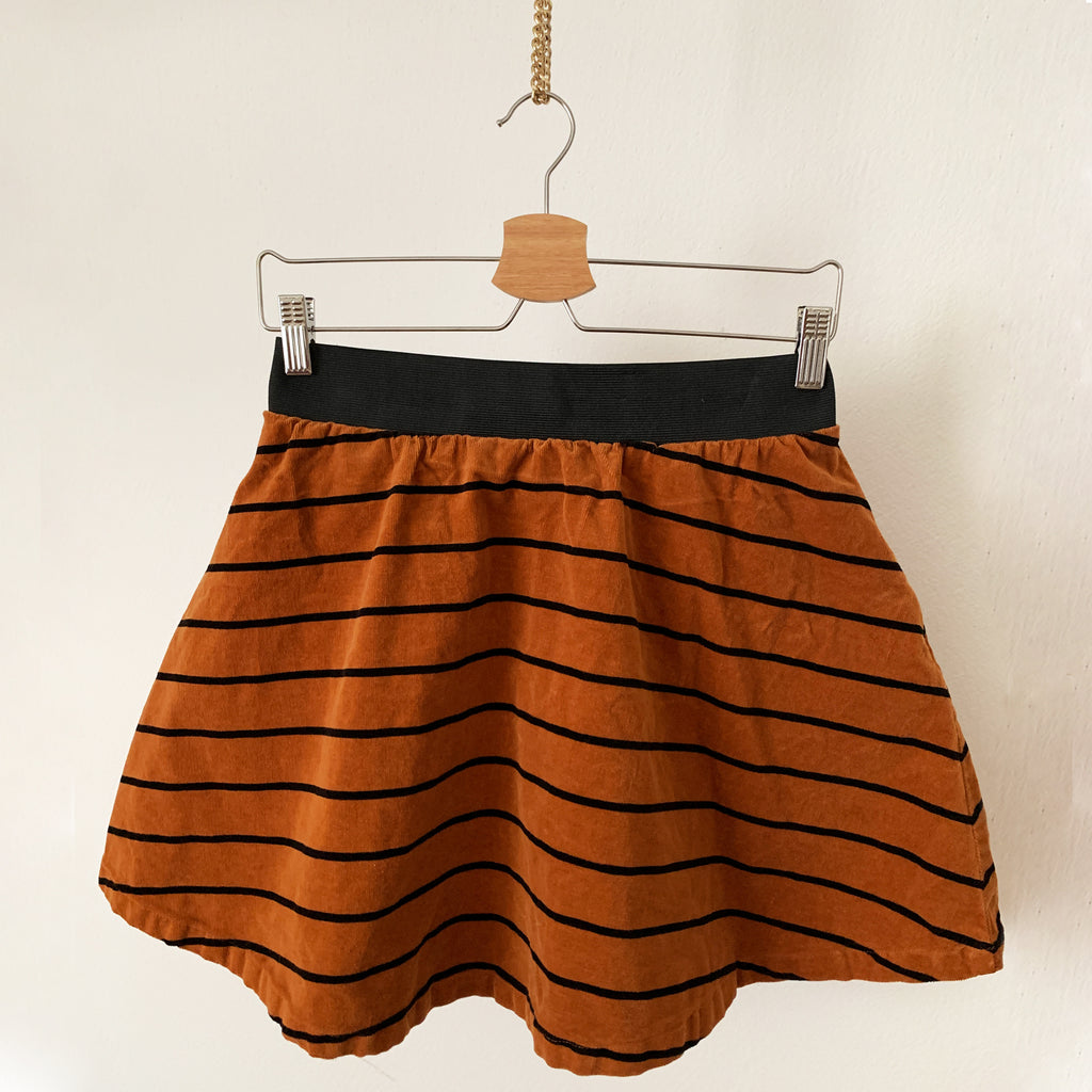 Rusty Brown Corduroy Skirt