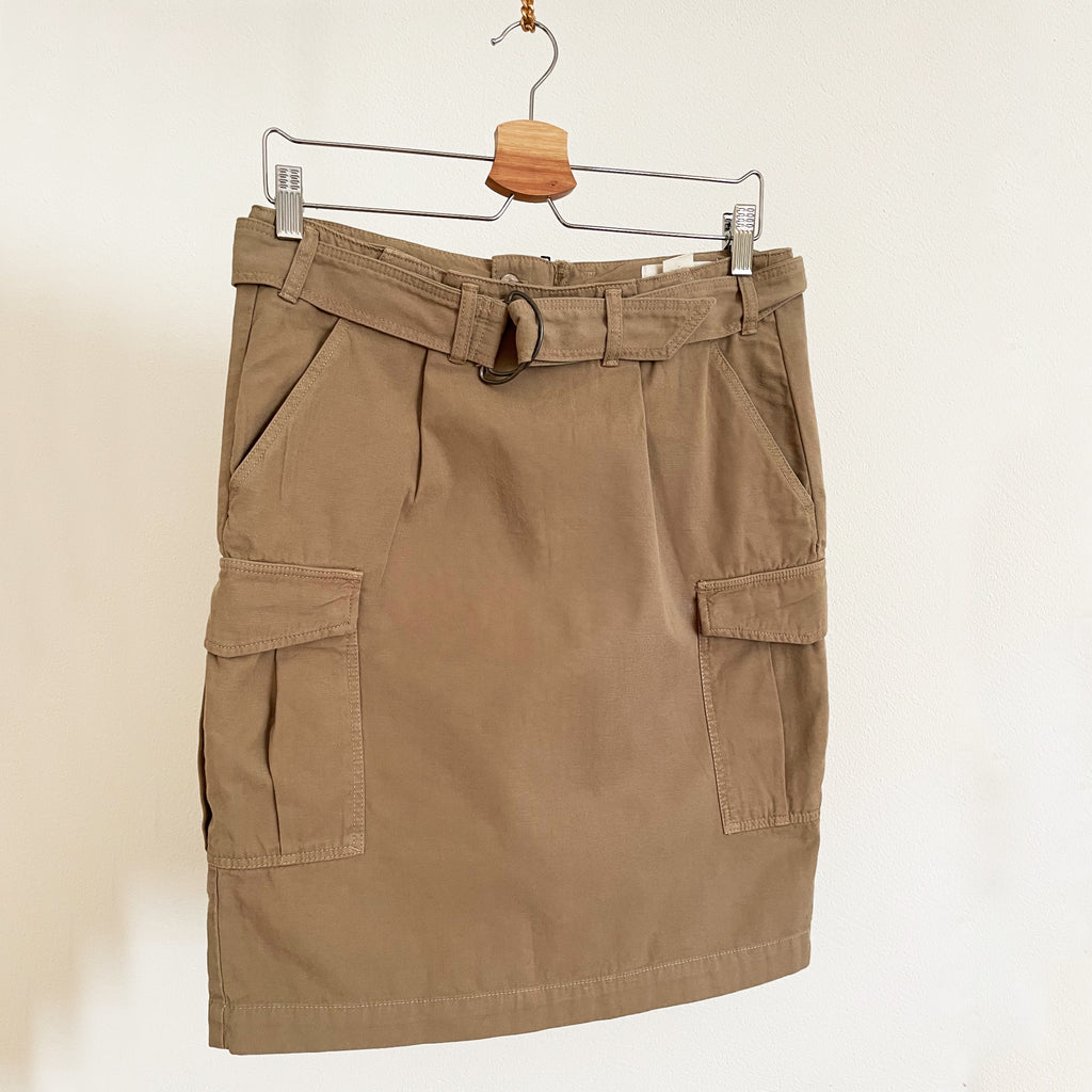 Cargo Style Mini Skirts with Belt Detail