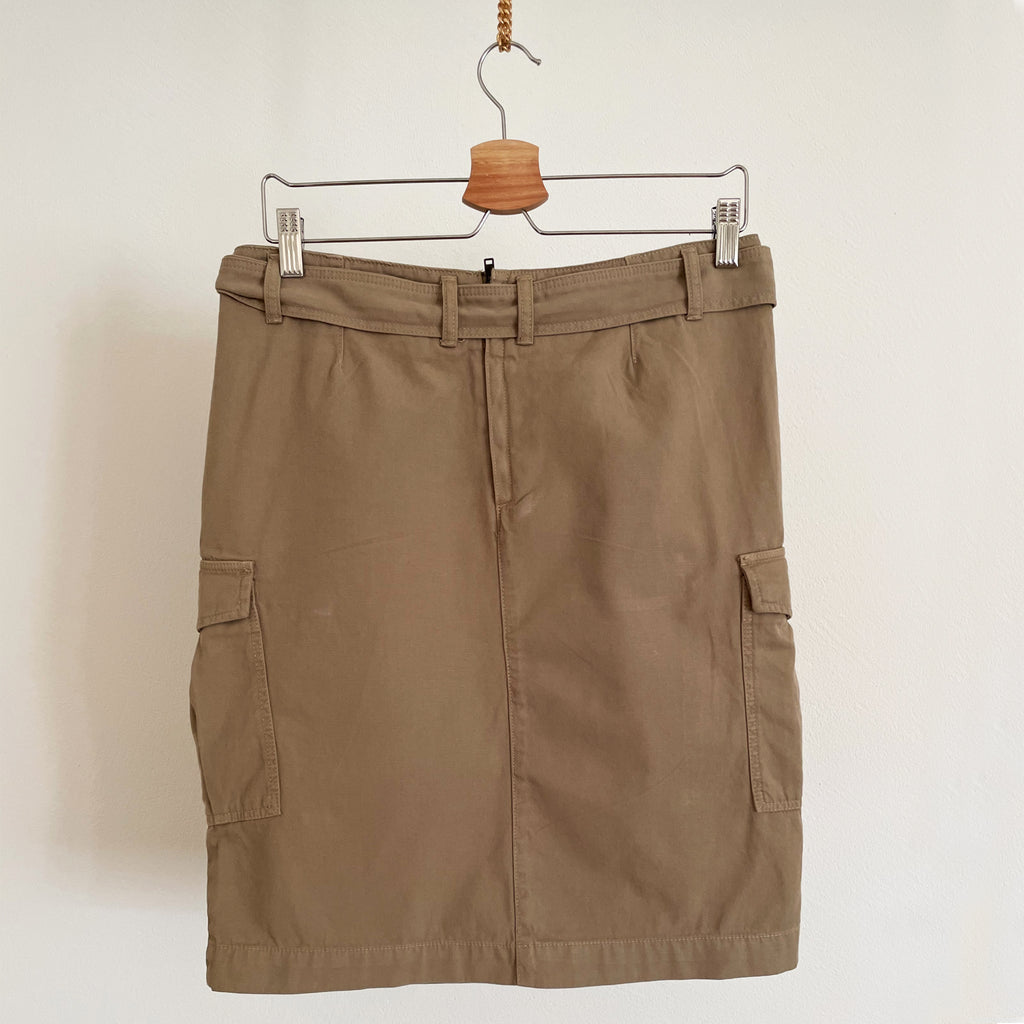 Cargo Style Mini Skirts with Belt Detail