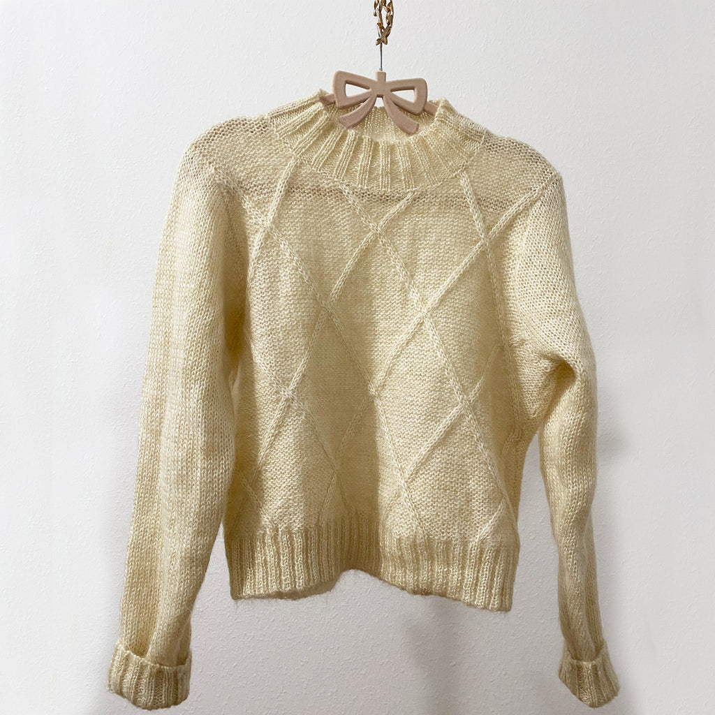 Cream Cropped Sweater