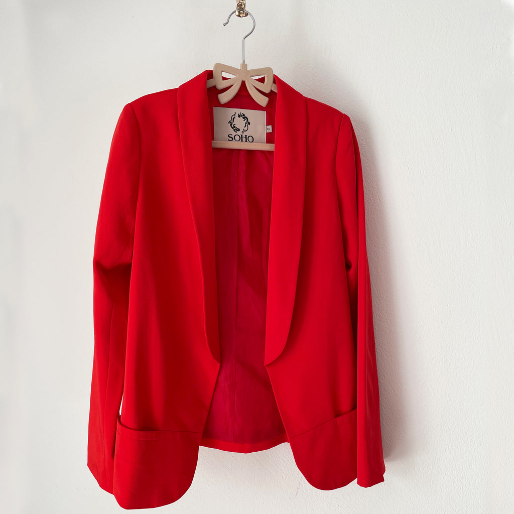 Red Fitted Blazer