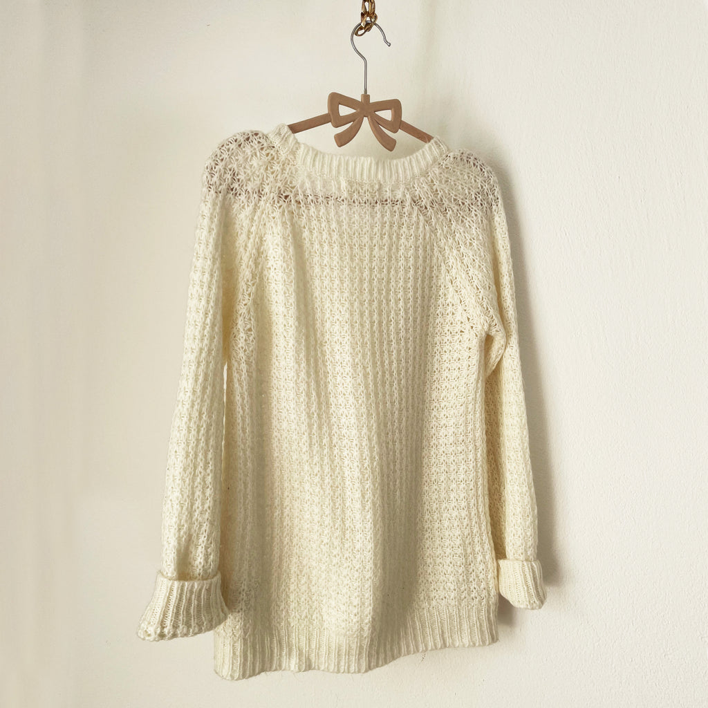 Chunky Knitted Cream Sweater
